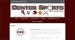 Desktop Screenshot of centersportschelmsford.com