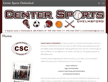 Tablet Screenshot of centersportschelmsford.com